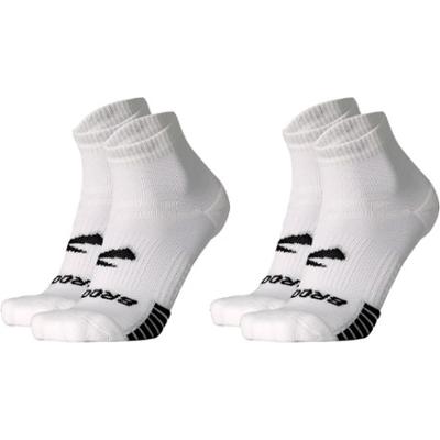 Brooks Ghost Lite Quarter Socks - 2 Pairs White M