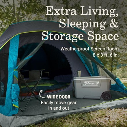 Coleman Skydome Screen Room 4-Person Tent with Dark Room Technology | REI Co-op