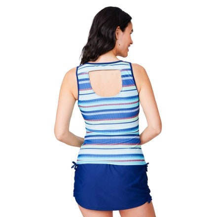 Free Country Full Side Shirring Tankini Swimsuit Top - Women's 1