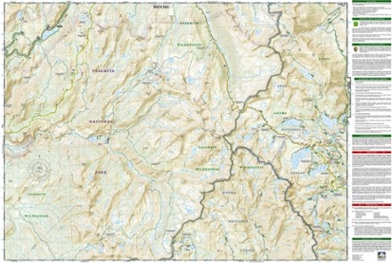 National Geographic Yosemite SE: Ansel Adams Wilderness Topographic Map 2