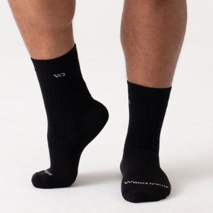 Wide Open Solid Cushioned Micro Crew Socks - Men's 1