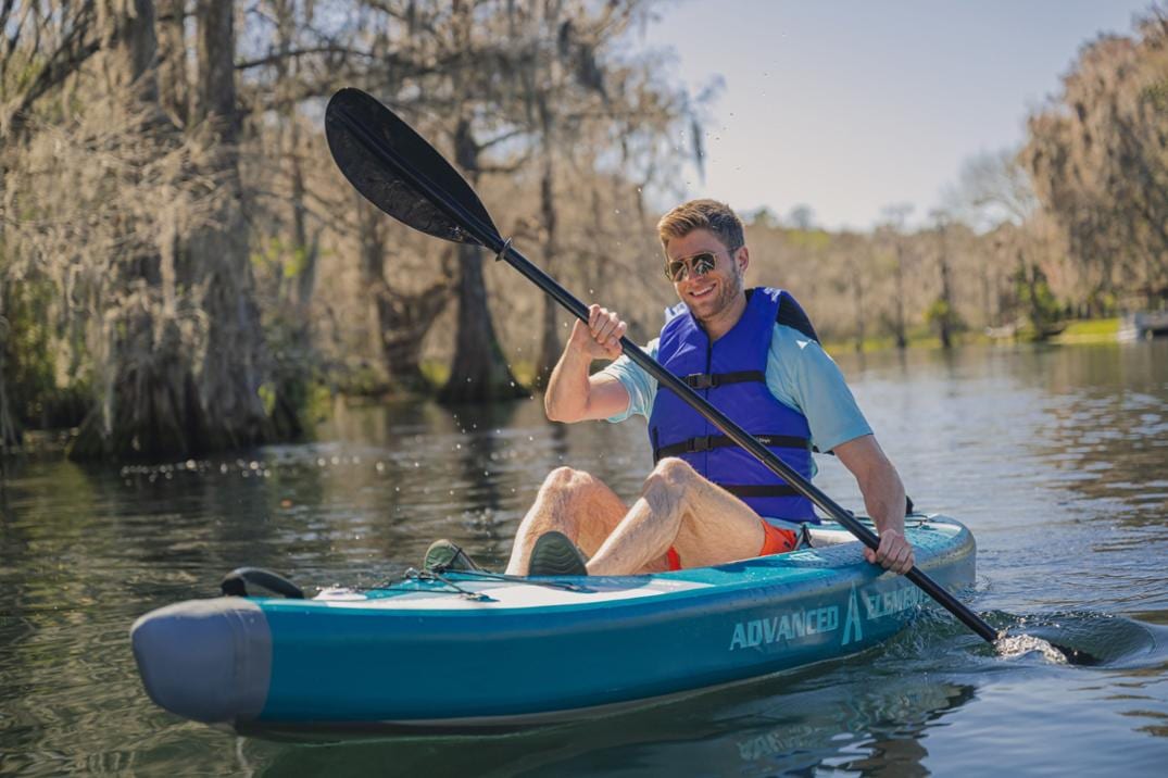 Location Image for AirVolution Sport Recreational Sit-On-Top Inflatable Kayak with Pump - 10'