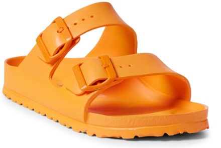 Birkenstock Arizona Essentials EVA Sandals - Women's 3/4 front view (Zinnia)