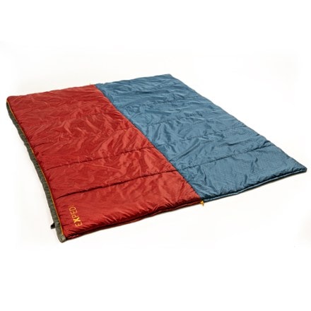 Exped MegaSleep Uno 25/40 Sleeping Bag Fully unzipped for use as camp blanket