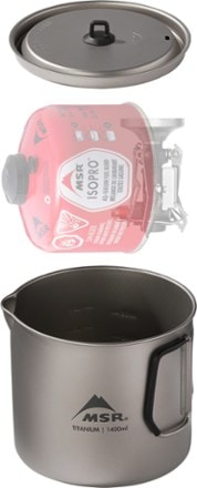 MSR Titan Kettle - 1,400 ml Fuel canister and stove not included