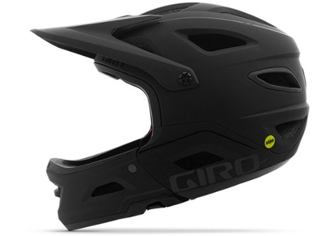 Giro Switchblade MIPS Bike Helmet Side view (Matte Black/Gloss Black)