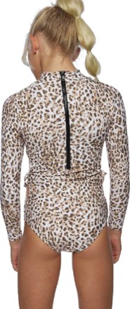 O'Neill Leo Side-Tie Long-Sleeve One-Piece Swimsuit - Kids' 1