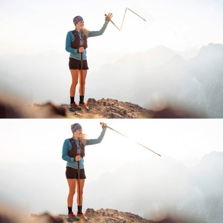 Komperdell Carbon Cloud FXP Foldable Trekking Poles - Pair 1