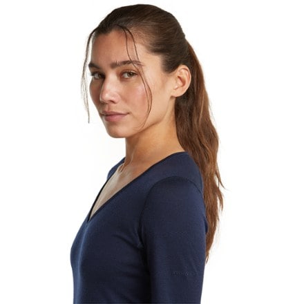Icebreaker Merino 200 Oasis Long-Sleeve V-Neck Base Layer Top - Women's 3