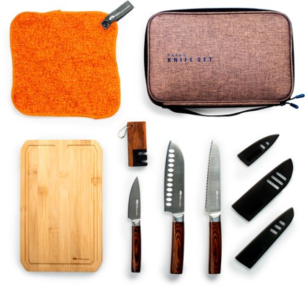 Cutting board and knife set