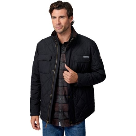 Free Country Recycled High Stretch Snap Front Puffer Insulated Jacket - Men's 2