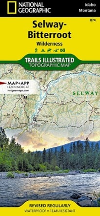National Geographic Selway-Bitterroot Wilderness Topographic Map 0