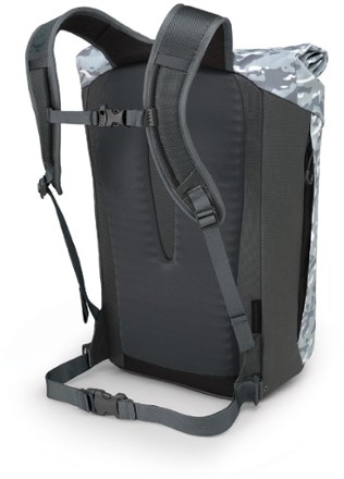 rei slate camo grey osprey transporter roll pack