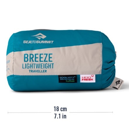 Sea to Summit Breeze Lightweight Traveller Sleeping Bag Liner with Insect Shield 4