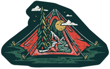 Lantern Press Tent Sticker 0