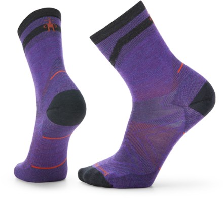 Smartwool Run Zero Cushion Pattern Mid Crew Socks 0