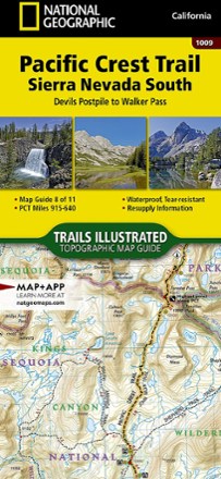 National Geographic Pacific Crest Trail Topographic Map Guide: Sierra Nevada South 0