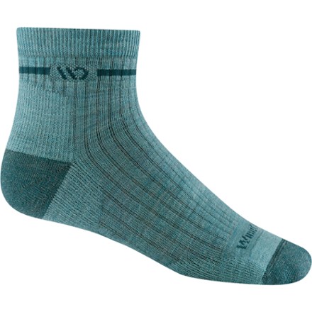 Wide Open Single Stripe Cushioned Quarter Socks - Women's 0