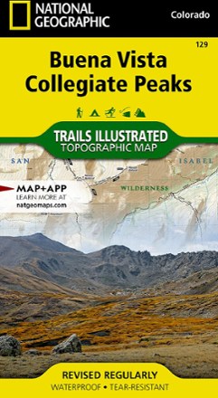 National Geographic Buena Vista/Collegiate Peaks Trail Map 0