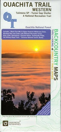 Underwood Geographics Ouachita Trail Western Map: Talimena State Park-Turner Gap Shelter 0