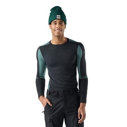 Smartwool Intraknit Thermal Merino Colorblock Crew Base Layer Top - Men's 0
