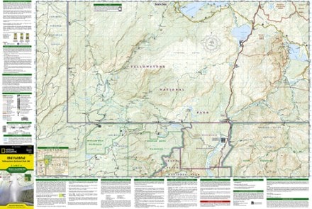 National Geographic Yellowstone National Park SW: Old Faithful Topographic Map 2
