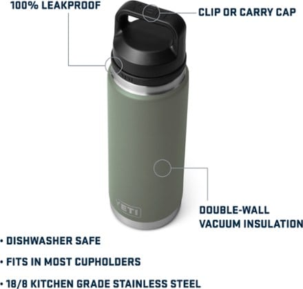 YETI Rambler Vacuum Bottle with Chug Cap - 26 fl. oz. 7