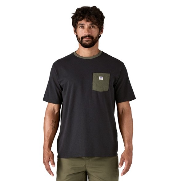On Body Image of color Black/Basin Green