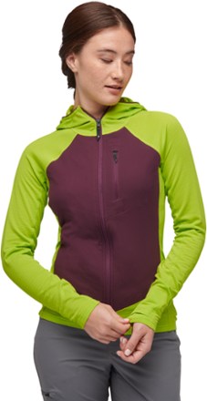 Black Diamond Coefficient LT Hybrid Fleece Hoodie - Women's 1