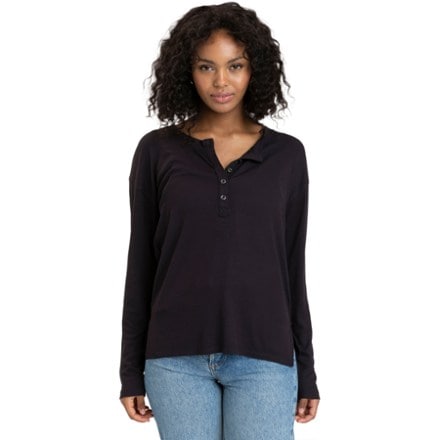 Threads 4 Thought Ulla Feather Rib Long-Sleeve Henley - Women's 0