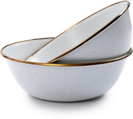Barebones Enamelware Bowls - Package of 2 0