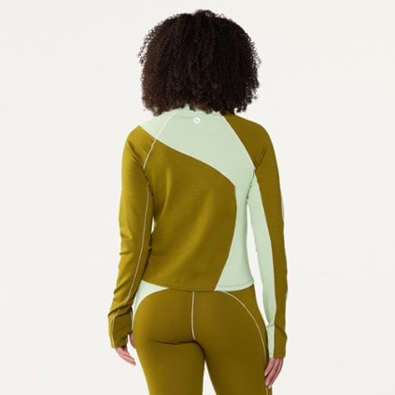 SENIQ Wool Sculpt Merino Mock-Neck Long-Sleeve Base Layer Shirt - Women's 2