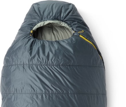 Big Agnes Anthracite 20 Sleeping Bag - Men's Hood detail (Blue)
