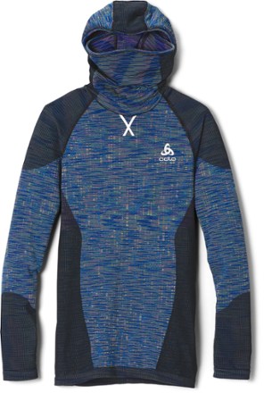 Odlo Women's Performance Blackcomb Base Layer Top with Face Mask