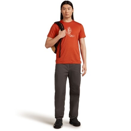 Icebreaker Merino 150 Tech Lite Skiing Yeti Base Layer T-Shirt - Men's 7