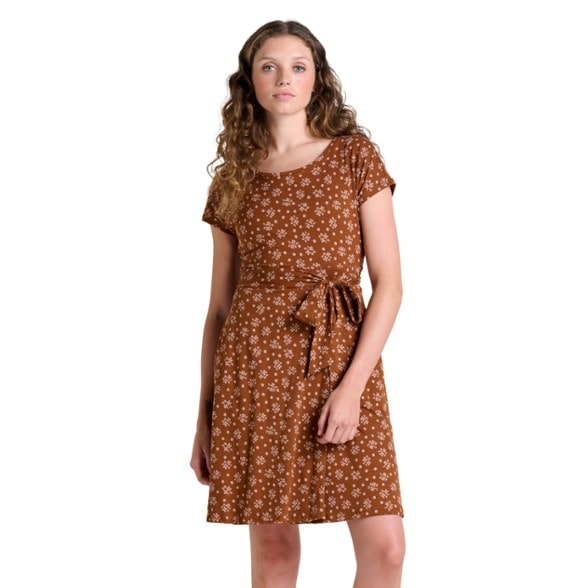 On Body Image of color Fawn Polka Dot Print
