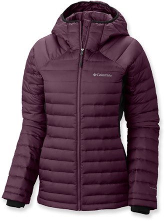 columbia women's heatzone 1000 turbodown hooded jacket