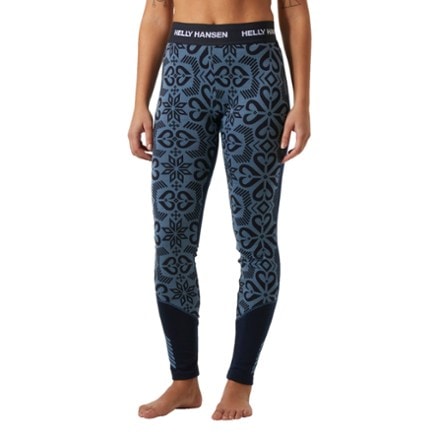 Helly Hansen LIFA Merino Midweight Graphic Base Layer Pants - Women's 1