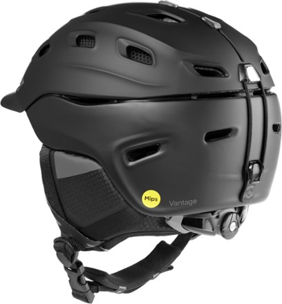 Smith Vantage Mips Snow Helmet - Men's Back view (Black Matte)