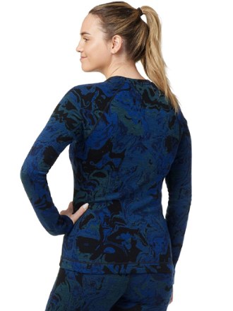 Smartwool Classic Thermal Merino Pattern Crew Base Layer Top - Women's 2
