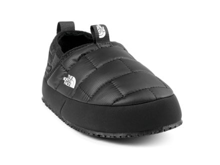 The North Face ThermoBall Traction Mules II - Kids' 3/4 view (Tnf Black/Tnf White)