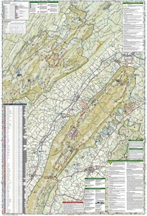 National Geographic Massanutten and Great North Mountain Trail Map 2