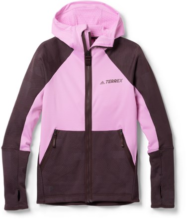 adidas Terrex Tech Flooce Hooded Hiking Fleece Jacket - Women