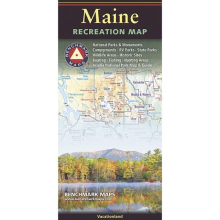 Benchmark Maps Maine Recreation Map 0
