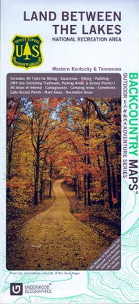 Underwood Geographics Land Between The Lakes Recreation Map 0