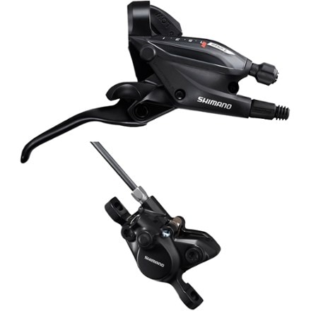 Shimano ST-EF505 EZ Fire Plus 7-Speed Shift/Brake Lever with BR-MT200 Disc Brake Caliper - Right/Rear 0