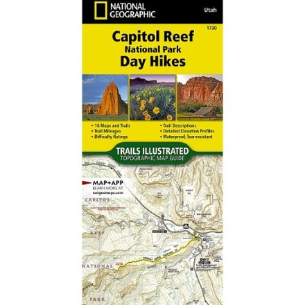 National Geographic Capitol Reef National Park Day Hikes Map Guide 0
