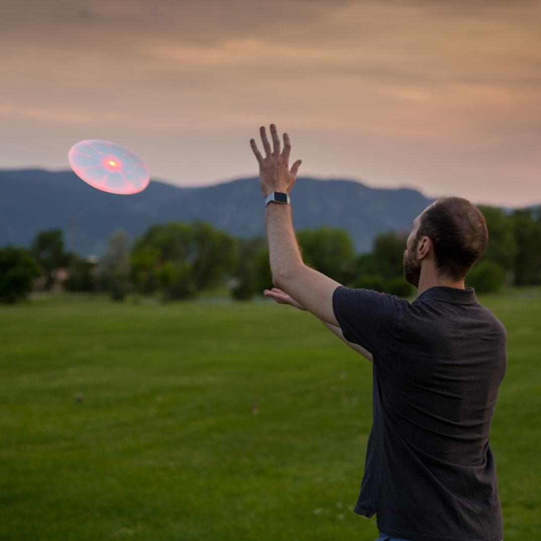 Location Image for Flashflight Rechargeable Light-Up Flying Disc - Disc-O Tech