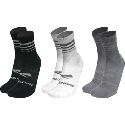 Brooks Run-In Crew Socks - 3 Pairs Multi-Colored S