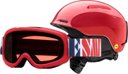 Smith Glide Jr. Mips Snow Helmet/Gambler Goggles Combo - Kids' 2